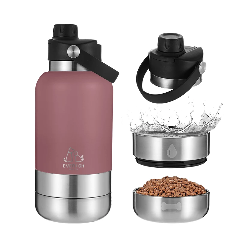 

High Standards 18/8 Stainless Steel Vacuum Thermal Pet Products Pet Supplies Dog Bowl Portable Dog Water Bottle