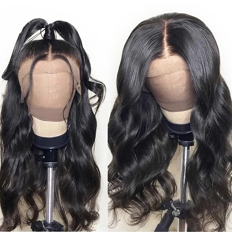 

Cheap and high quality Brazilian real hair 100% HD transparent lace real hair 13X4 front lace human hair lace wig body wave