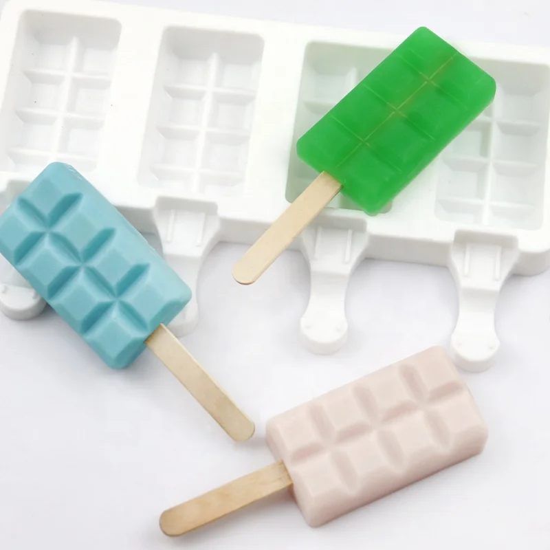 

DIY ice cream mold Homemade ice cream mold 4 small square popsicle molds