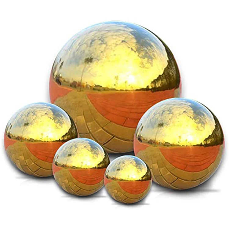 

201 25mm~127mm stainless steel sphere color ball christmas decoration sculpture, Silver