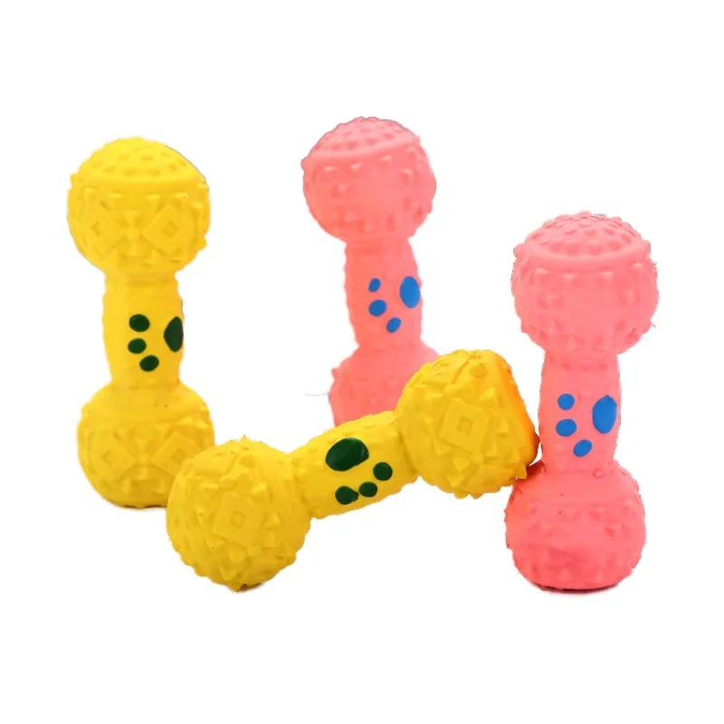 

Free Shipping Soft sound toys dogs latex toys small dumbbells for pet Dog Sounding latex toys
