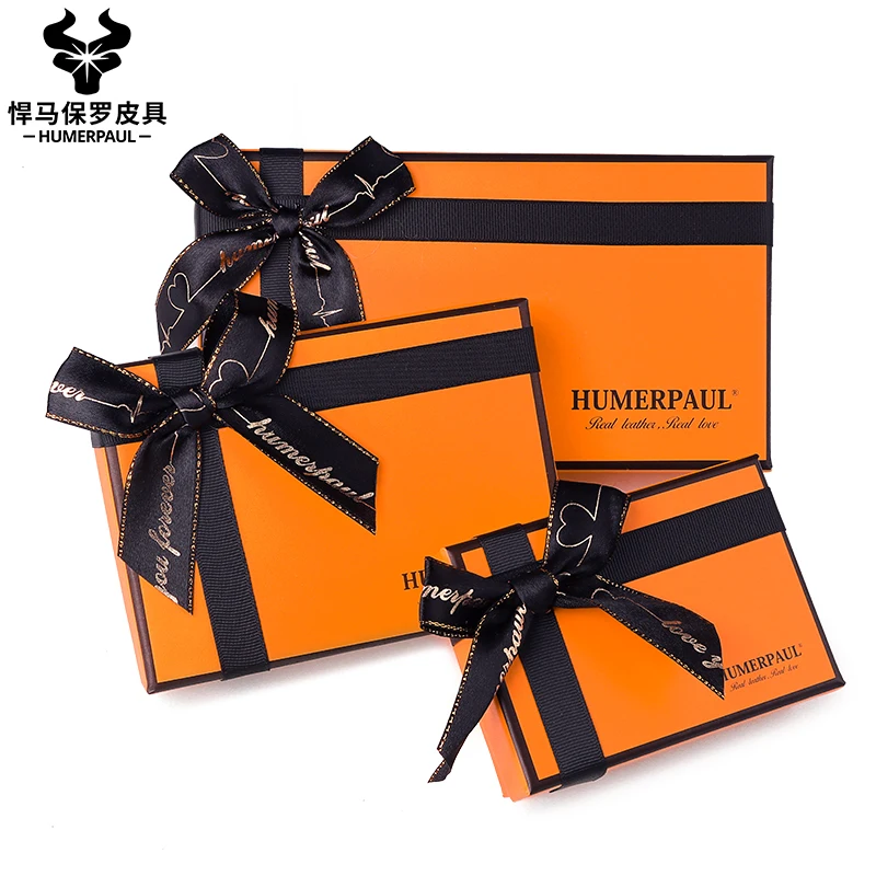 

Fancy Gift Box Romantic Empty Gift Boxes Genuine Leather Wallets Gift Boxes