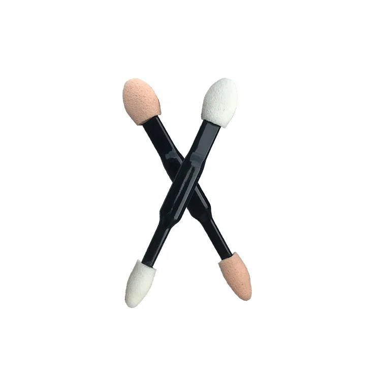 
Factory Direct Selling Disposable Dual-end Sponge Eyeshadow Applicator with Foam Tip 
