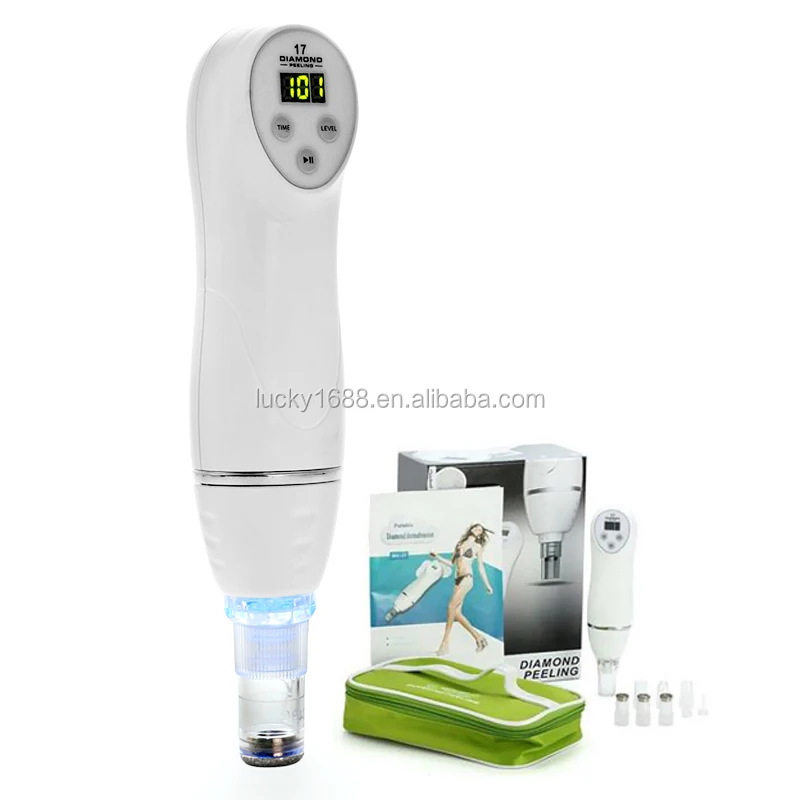 

Wholesale manufacture portable skin peeling and blackhead removal diamond peel microdermabrasion machine, White