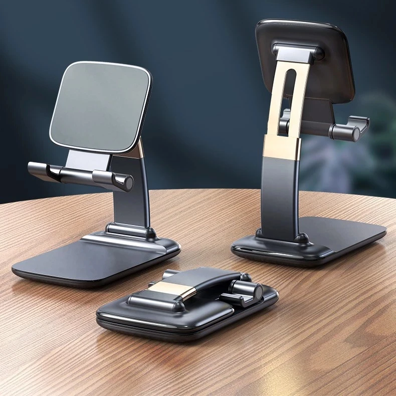 

Hot sale Aluminum alloy mobile phone holder flexible tablet stand foldable cell phone holder