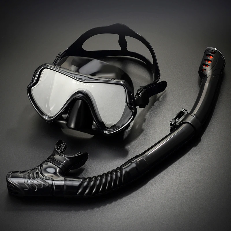 

Unisex Professional Diving Mask And Snorkel Full Face Glasses Scuba Snorkel Mask Sset, Customized color