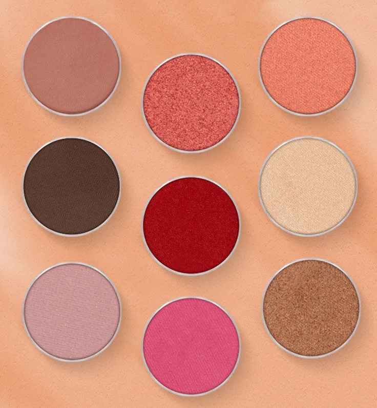 

51 colors Single Eye Shadow Free samples cosmetics makeup vegan no logo eyeshadow palette private label
