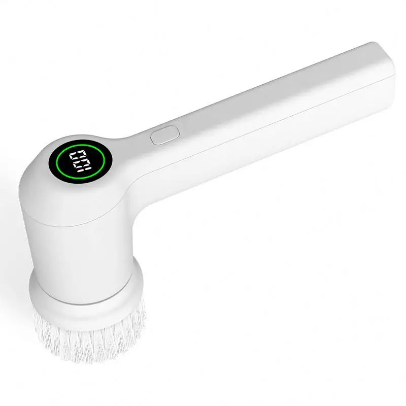 

Hand held vibrating silicone cleansing brush HCCj4 small cleaning brush, White