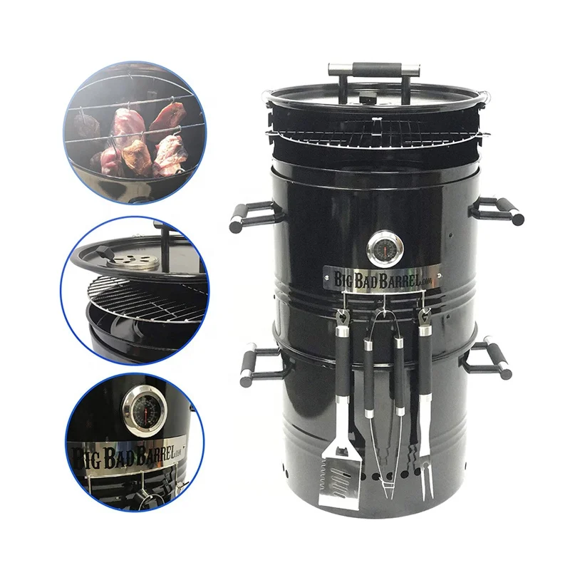 

New Design Outdoor Garden Barbecue Supplies Charcoal BBQ Smoker Grill