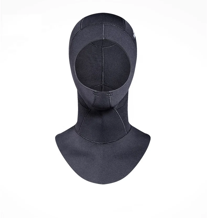 

5MM Neoprene Unisex Diving Hood Warm Full Face Wetsuit Diving Mask Diving hat Cap, Black