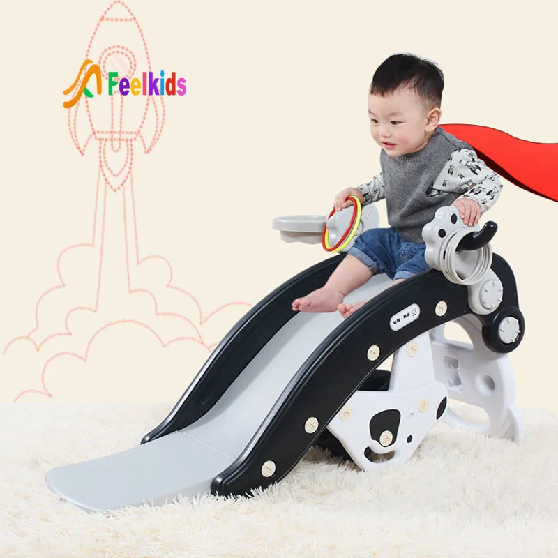 

Feelkids DQ-YHT kids slide, Green, white+black, pink