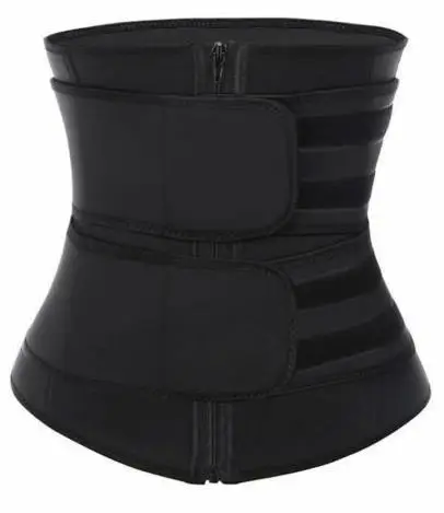 

Double Compression Slim Corset Belt Waist Trainer,belly Slimming Belt,tummy Trimmer Waist Trainer Beltfor Ladies, Black