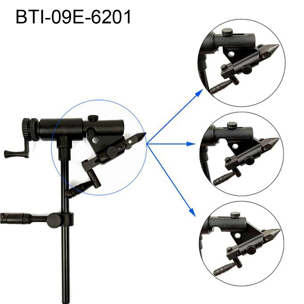 

II Generation fly tying tools extendable in both horizontal and vertical dimension rotary action fly tying vise 09E-6201 (B07), Black color