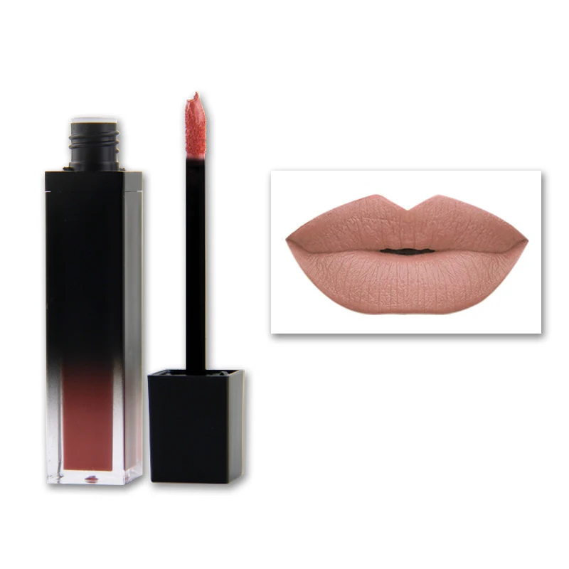 

no brand 6 colors matte liquid lipstick private label oem waterproof vegan long lasting nude lipsticks set wholesale cosmetic