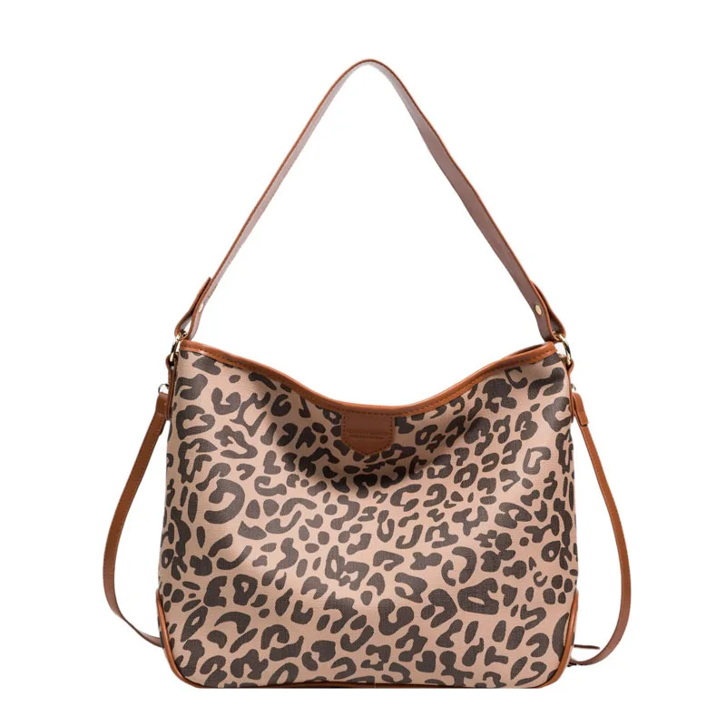 

Fashion women's bag 2021 autumn/winter new temperament niche plateaued handbag single shoulder leopard print bag