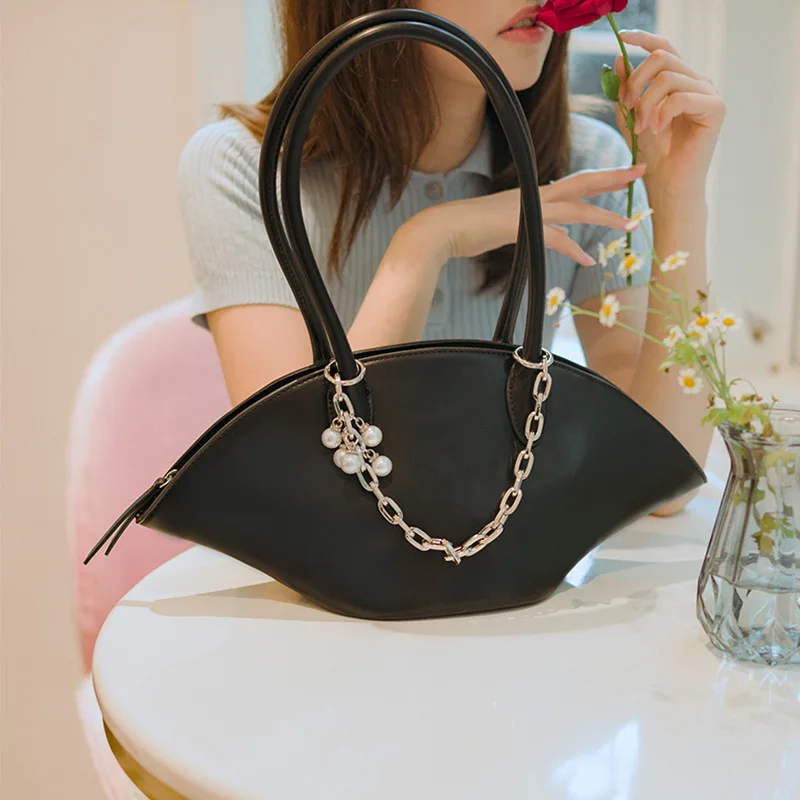 

Women Dumpling Pearl Pu Bucket Bag Fashion Trends Ladies Bags Ladies Handbag Coin Purse Handbags 2021, 3 colors