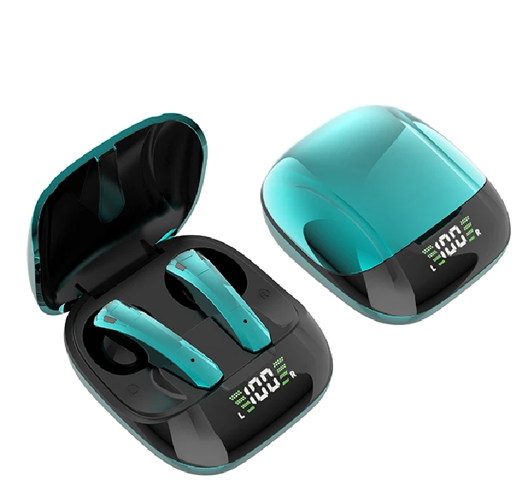 

Mini TWS Earphones Small Headphones Portable Music Headset Dual Mode Earbuds Full Mirror Shell, White grey green blue gold
