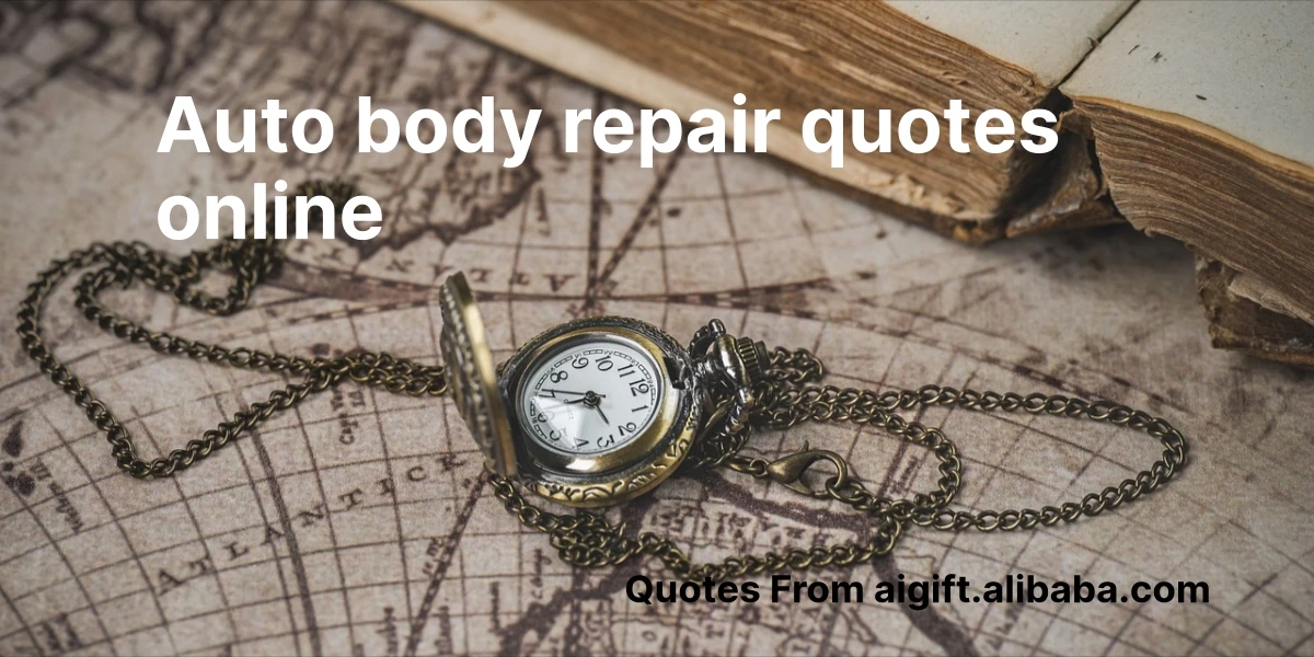auto body repair quotes online