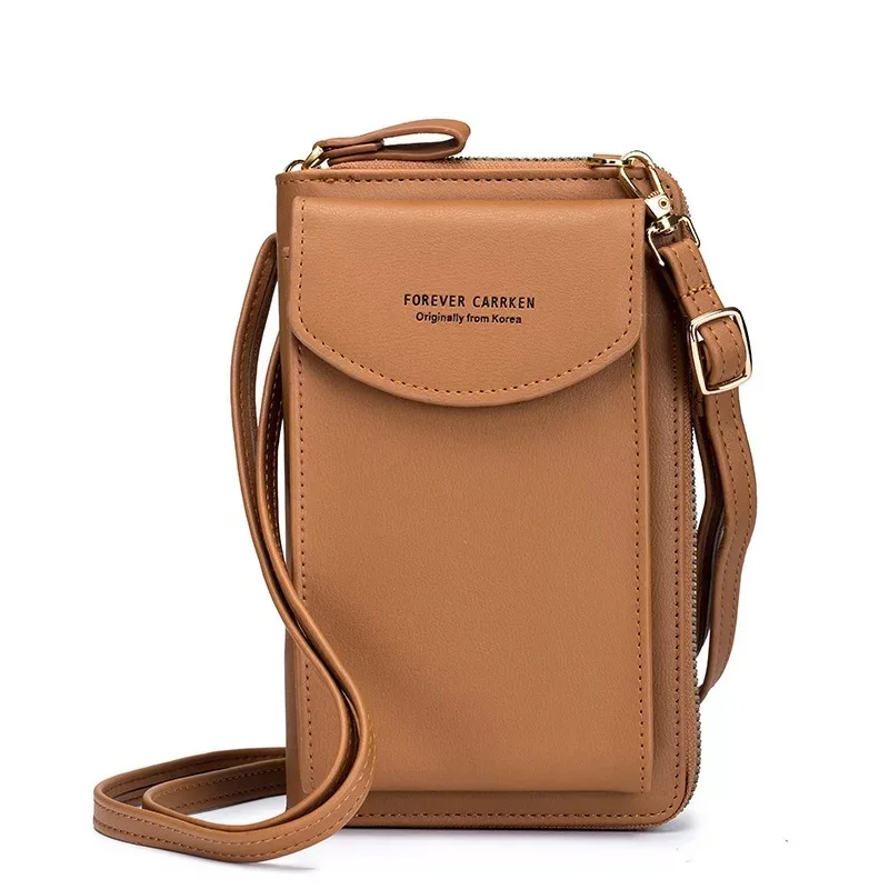 

New Fashion Soft Pu Mobile Phone Bag Cute Sling Hand Bags for Women Girls Wallet Purse and Handbags Shoulder Messenger Bags, Multicolor
