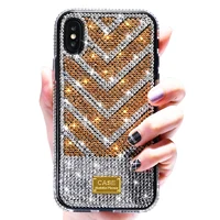 

2019 Newest Fashion glitter full diamonds 2 colors case mobile phone for iPhone 11