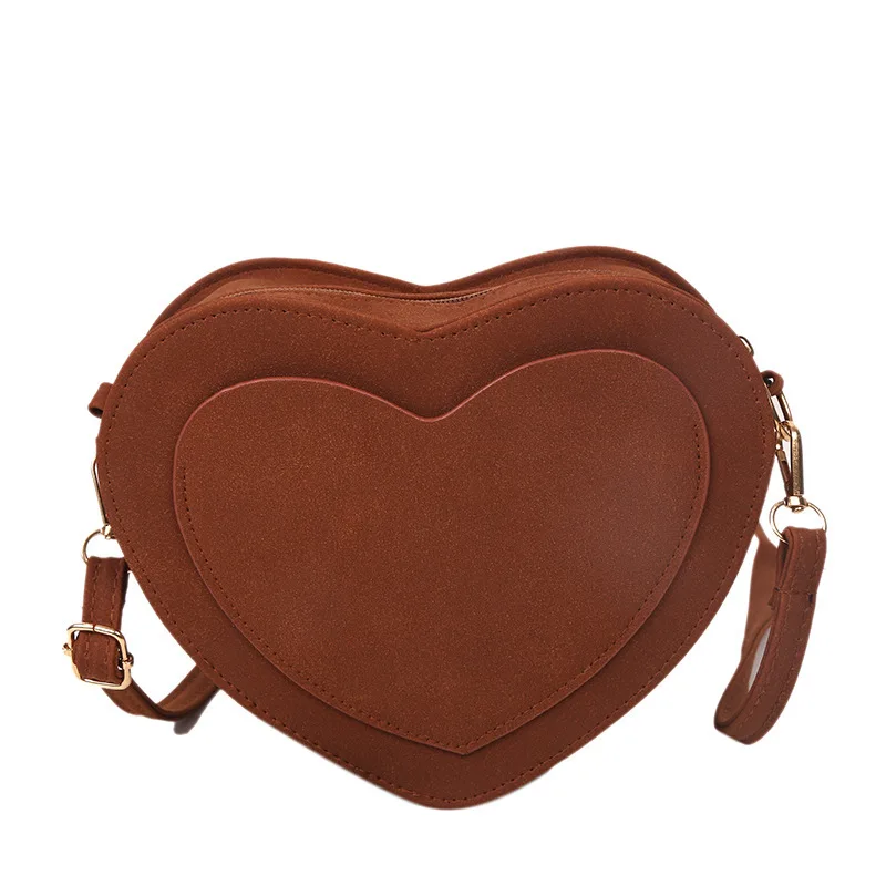 

Fashion Design Heart Shape Crossbody Bag Style Girl Tote Cosmetic Bag Bolsos Ladies Purse and Makeup Handbags for Women