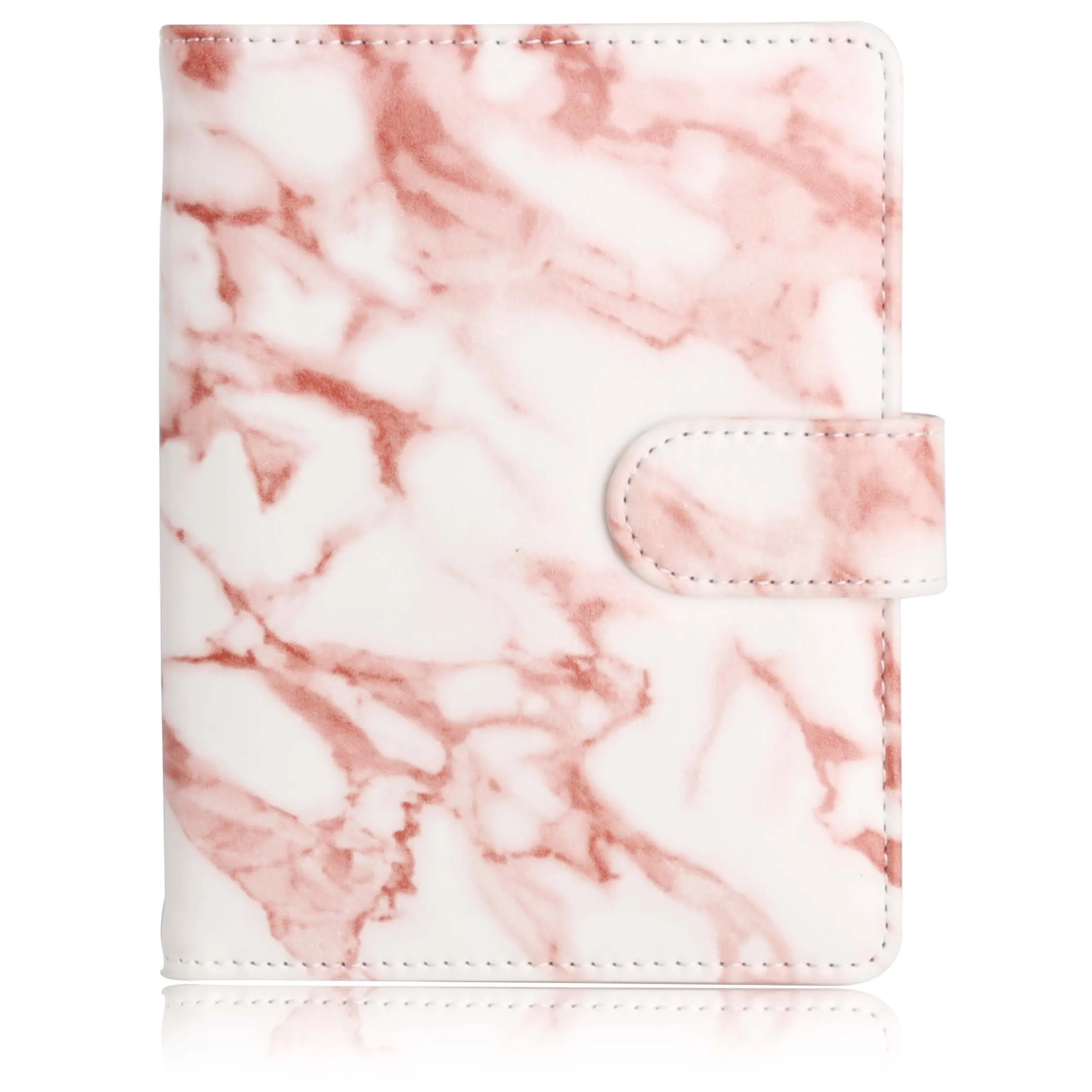

Fashion Women Men Hasp Passport Cover Pu Leather Marble Style Travel ID Credit Card Passport Holder Packet Wallet Purse Bags
