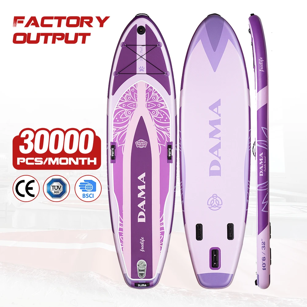

China manufacturer Waterplay Surfing inflatable stand up paddle surf board 10'6"*33"*6" sup soft top surfboard