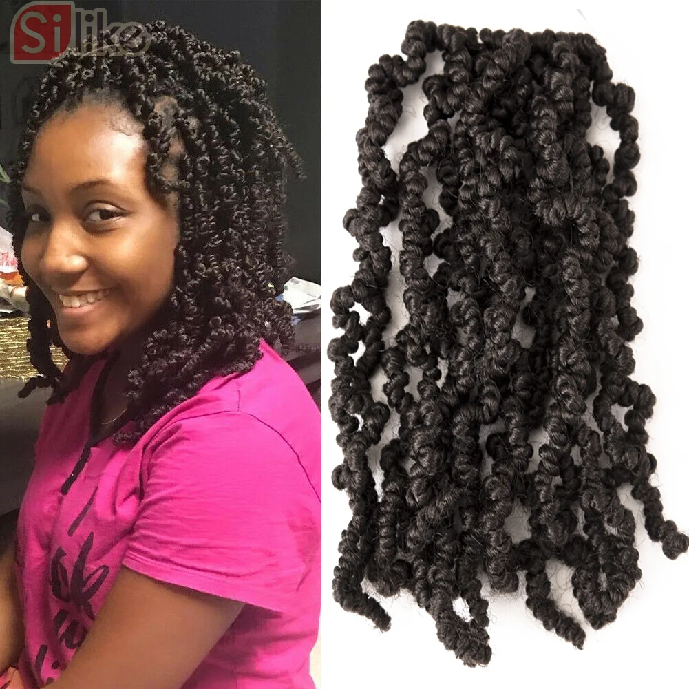 

jumbo Passion Spring Twist Hair with Curly Ends Wavy Glance hair New Style 2X Bomb Twist 10inch 15stands Crochet Braids