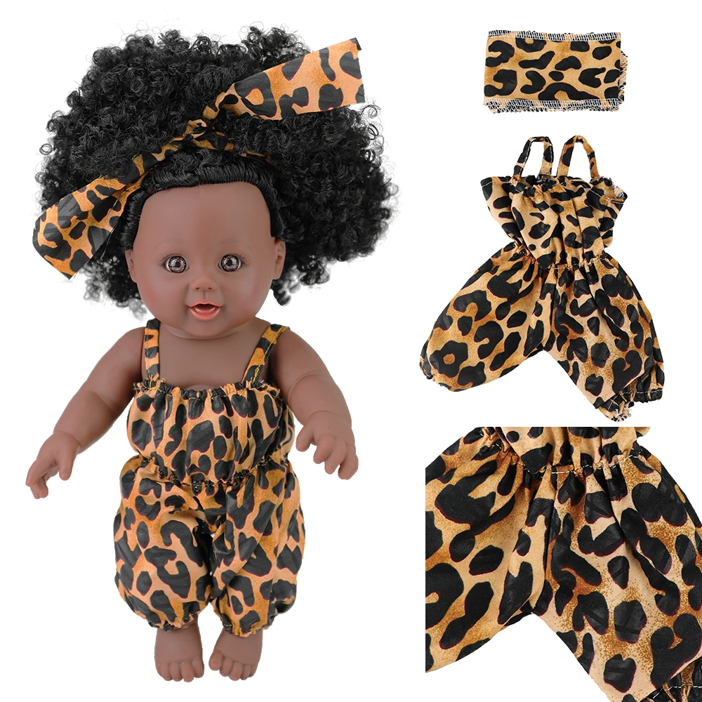 
12 inch Toy Baby Black Dolls lifelike african american doll for kids, newest children, Kids Holiday and Birthday gift 