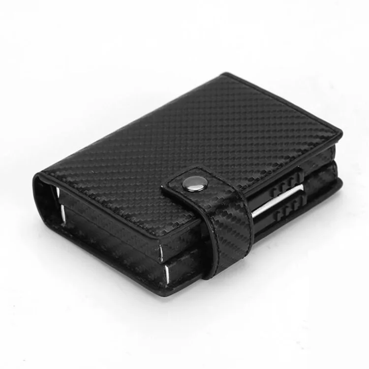 

Minimalist Card Wallet with Banknote Storage Exterior Leather Up to Hold 12 Cards Credit Card Holder
