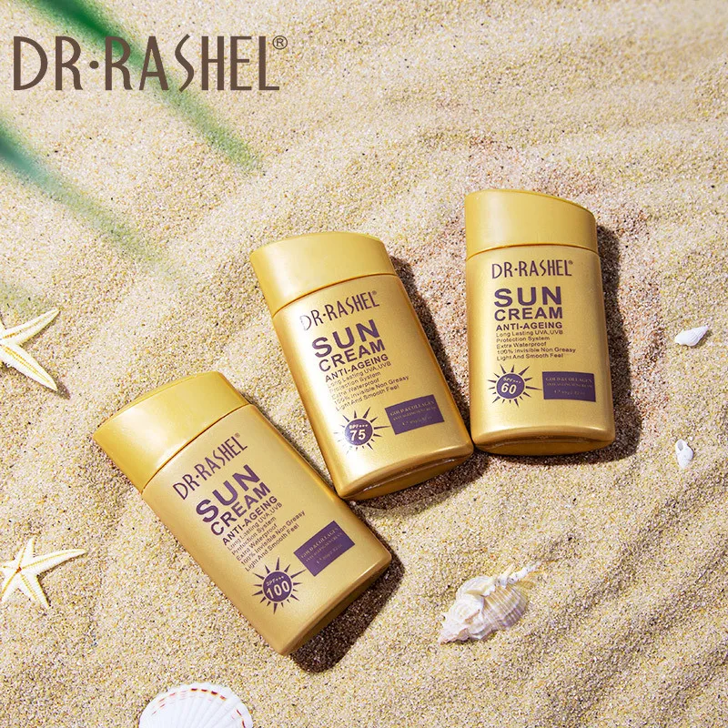 

Korean sunscreen gold collagen SPF 60 75 100 UV protecter waterproof sunscreen lotion for face