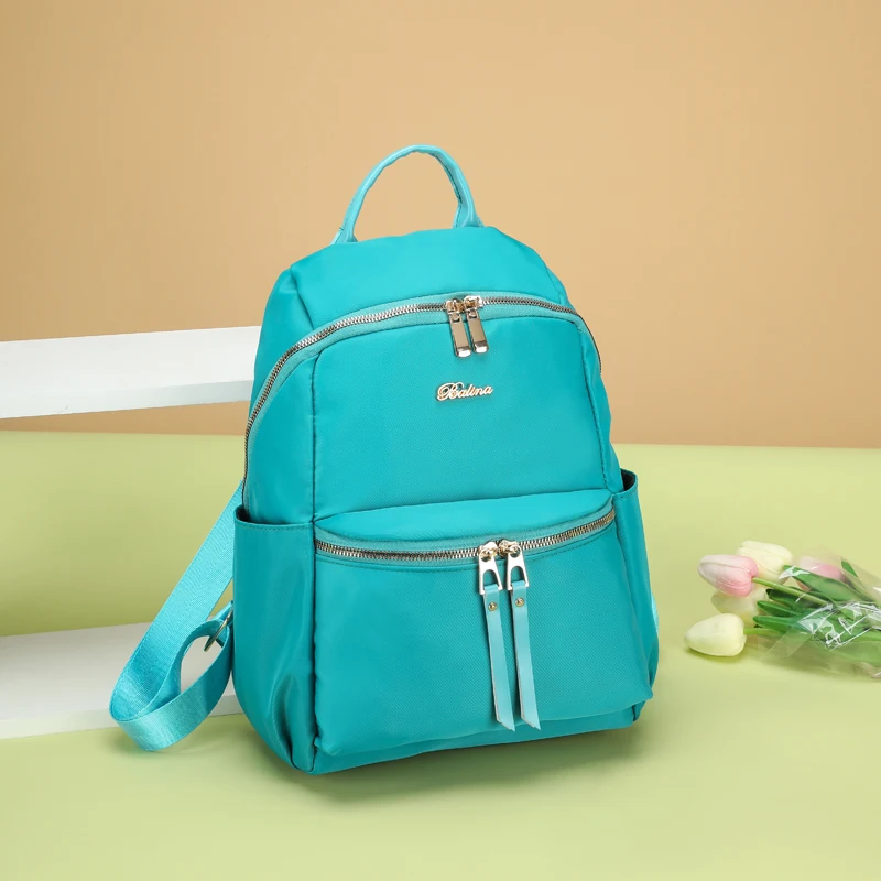 

Wholesale New Backpack Women High Quality Pu Leather Backpack Bag Bright Color Zipper Backpack, Customized color