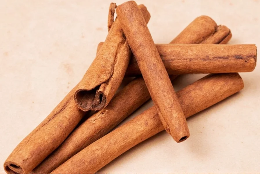 Close-up of Ceylon cinnamon sticks versus Cassia cinnamon powder showing visual differences between the two varieties