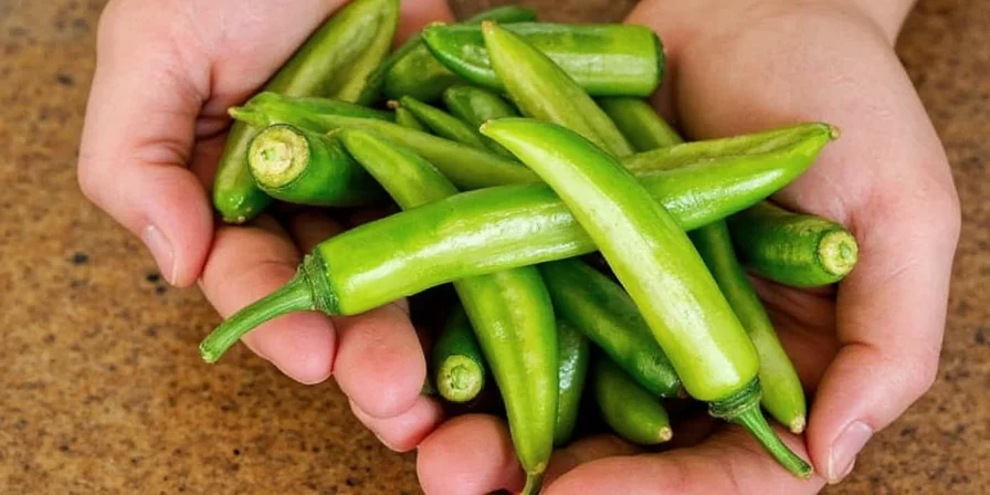 Inside a Jalapeño Pepper showing seeds and veins