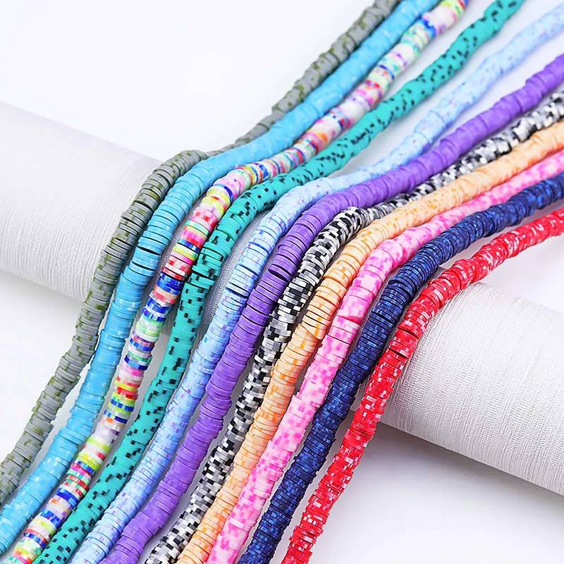

Handmade 6mm Polymer Soft Natural Clay Spacer Beads Round Bulk for Jewelry Bracelet Necklace Making