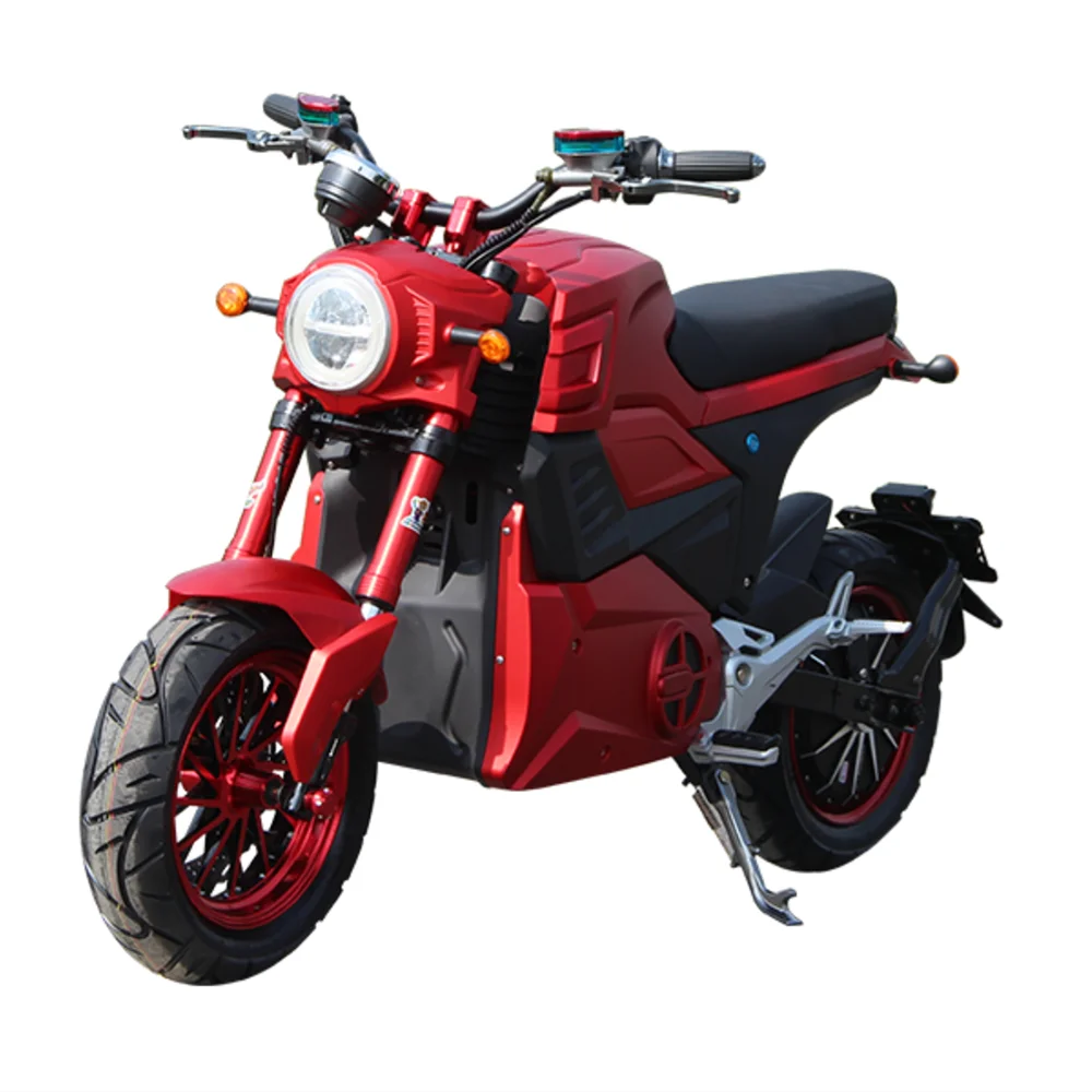 

M6 2000W motor high speed disc brake hydraulic shock Iron body long distance high speed racing electric motorcycle scooter bikes