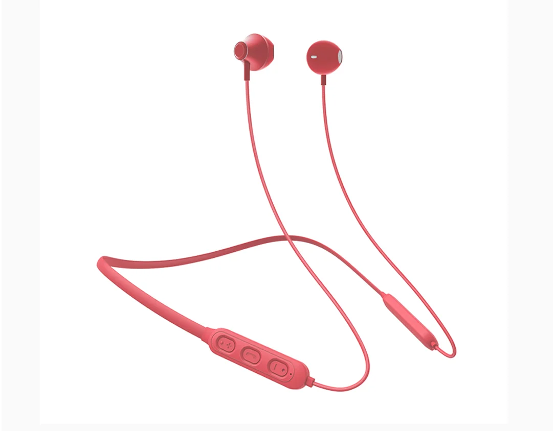 

Hot selling Earphones headset blue tooth Earbuds for all cellphones Waterproof Sports sound stereo earbuds Memory durable, Red white