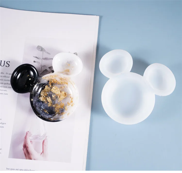

Y1190 mickey shape silicone dish plate resin mold for resin crafts
