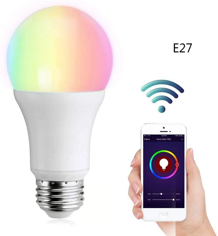 

E27 RGB CW LED Bulb Lights Changeable Colorful Lamp, Rgb c w
