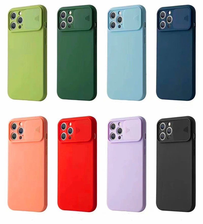 

2021 New TPU Dust-Proof Push-Pull Protection Lens Anti-Fall Phone Case Mobile Phone Case, Transparent