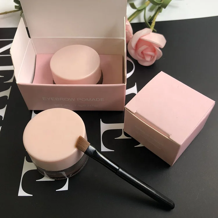 

Waterproof pink case eyebrow pomade 8 color private label eyebrow gel
