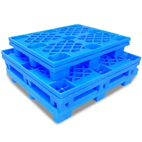 Durable single-use export use pallet warehouse storage cheap plastic single faced nestable pallet