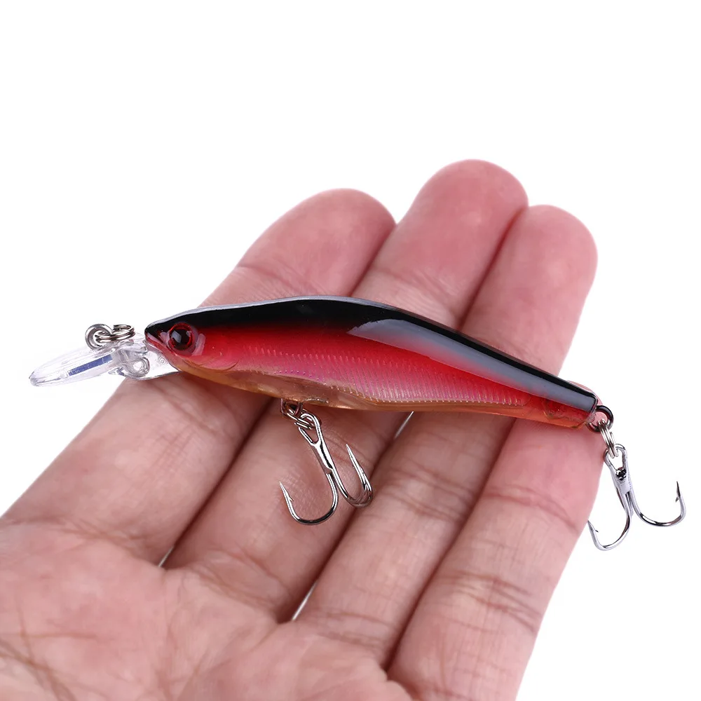 

Wholesale  High quality artificial bait floating minnow hard plastic lure set blanks minnow, 5 colors