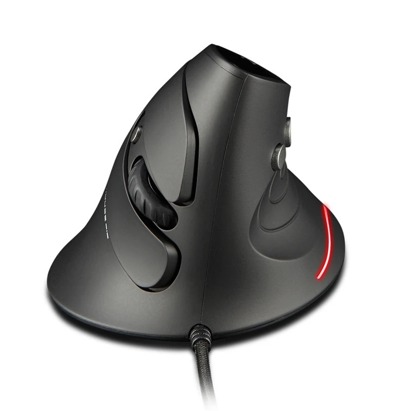 

T-30 Amazon Top Seller 6 Buttons Programing Four Adjustable DPI Wired Vertical Optical Mouse