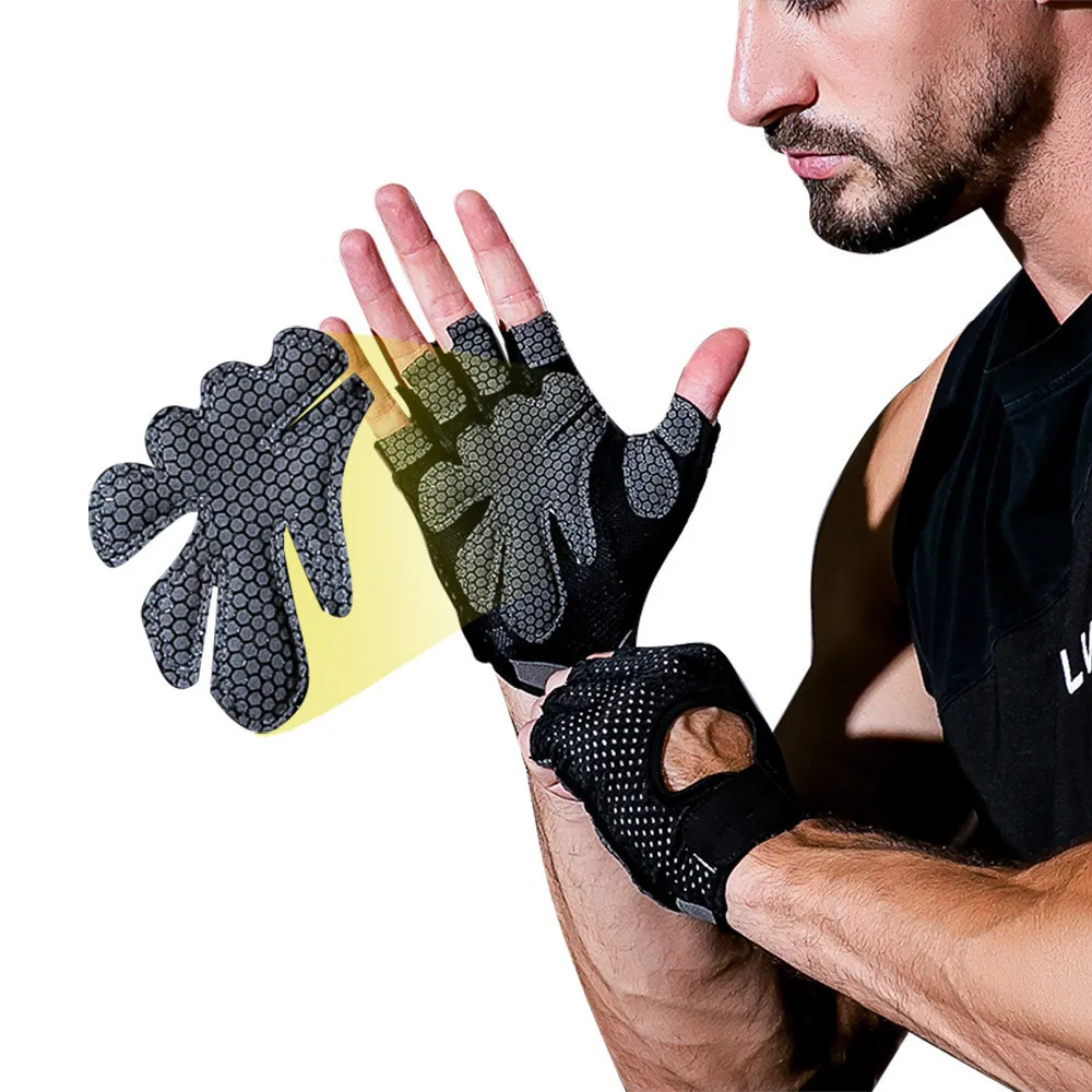 

Factory Price Breathable Anti Slip Men and Women Sport Fitness Weight Lifting Workout Training Gym Mitten