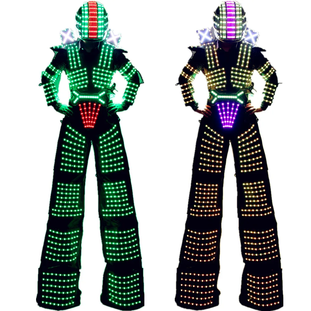 

LED Robot Costume Clothing Light suits Kryoman robot david guetta robot Size color customized, Rgb