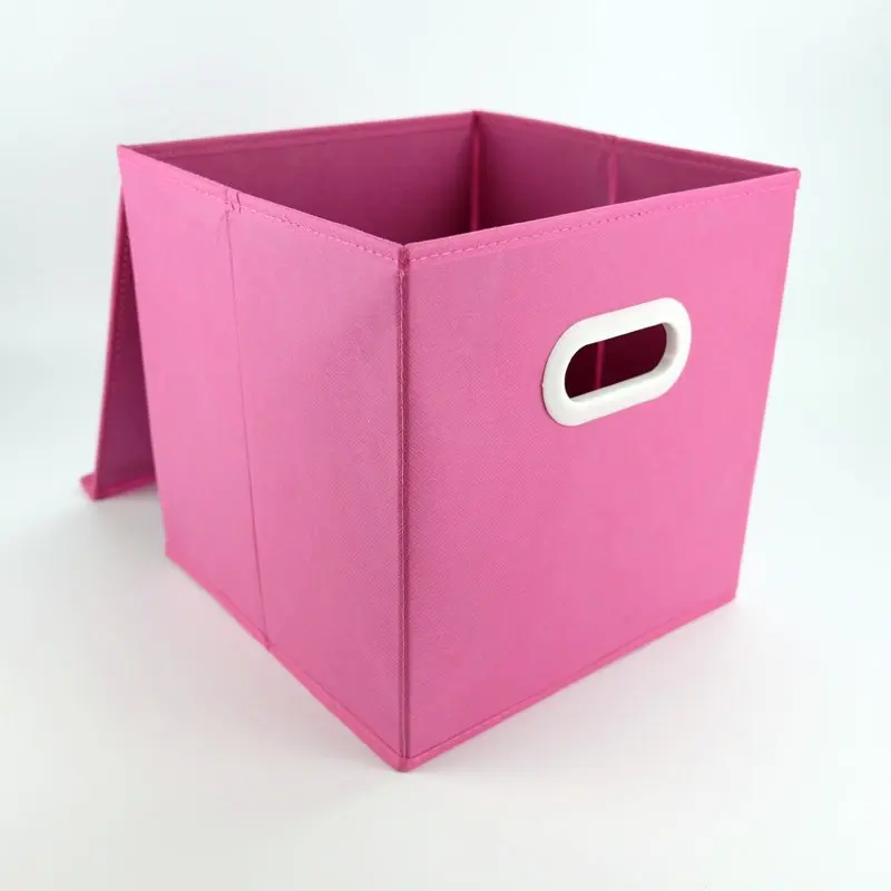 

Flyone High Quality With Window Custom Nonwoven Fabric Foldable Storage Box, Black