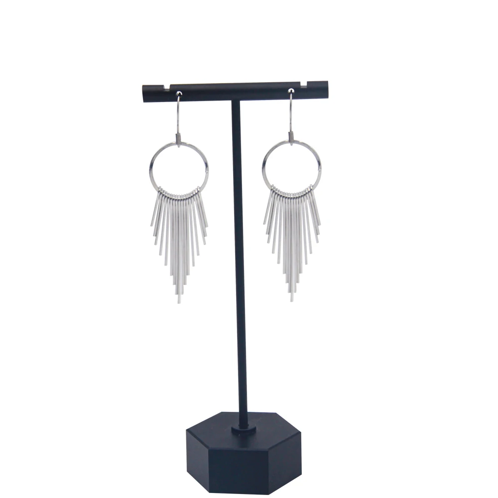 

Veijer Ethnic Style Bohemia Jewelry Round Drop BOHO Earrings For Girls Women, Silver