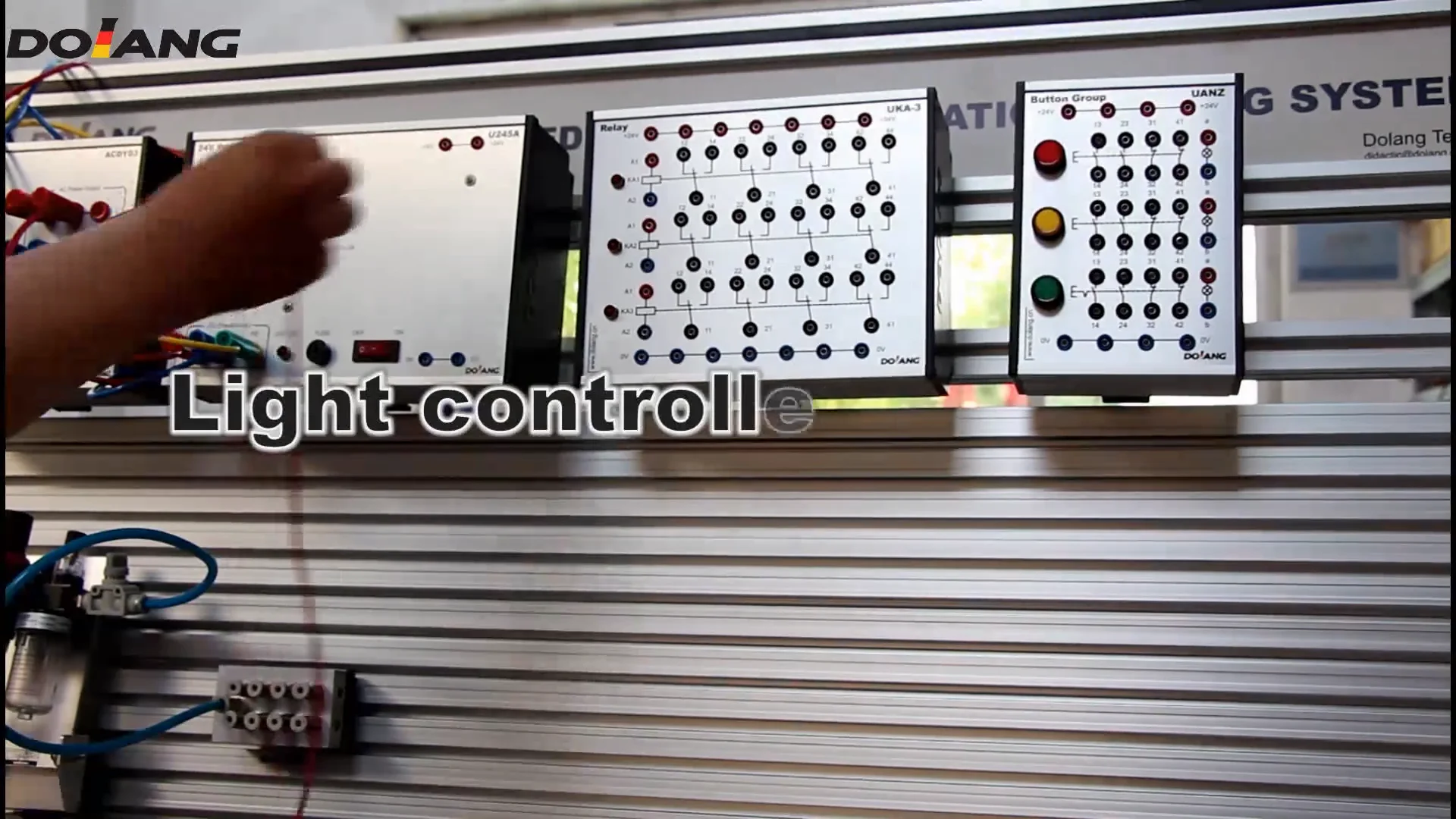 Educational lab science trainer DLQDDP201 basic Electro Pneumatic