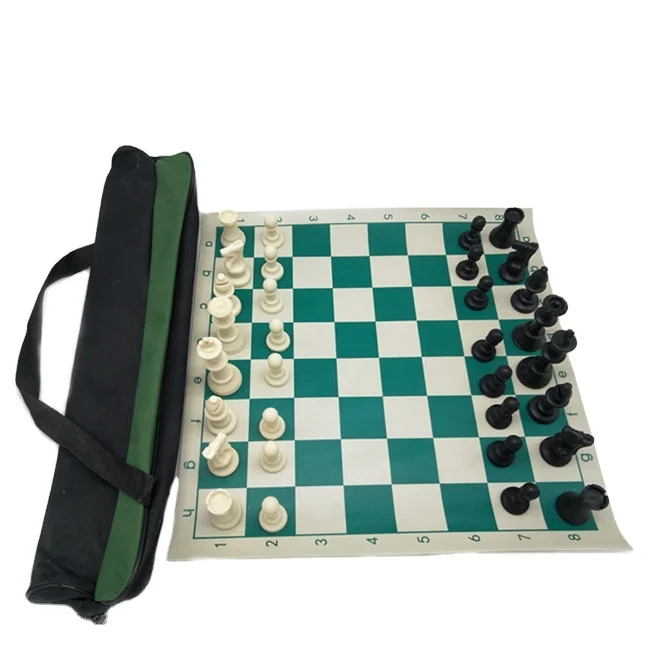 

International Adult Outdoor Chess Game Bag For Wholesale, White &black